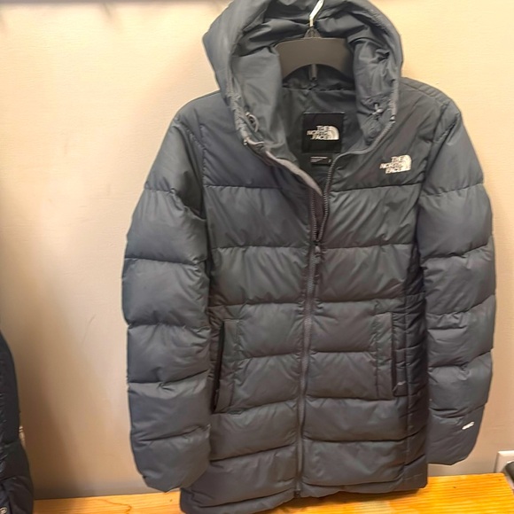 The North Face Gotham Parka Down Long Puffer Jacket Vanadis (Dark) Gray sz S - Picture 4 of 12